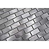 Mosaikfliese Brick XAM A411 (30,6 x 32,4 cm, Silber, Matt)