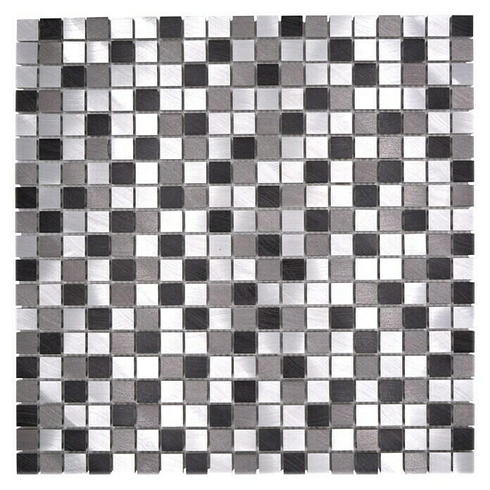 Mosaikfliese Quadrat Mix XAM A871 (31,7 x 31,7 cm, Grau, Matt)