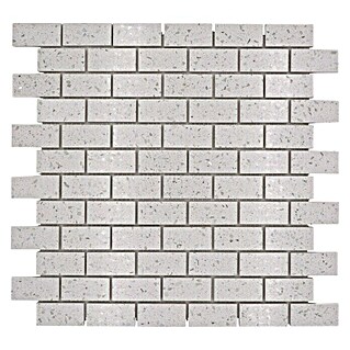 Mosaikfliese Brick Artifical XCM ASMB1 (30 x 30 cm, Weiß, Glänzend)