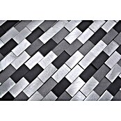 Mosaikfliese Brick 3D Mix XAM A132 (30,1 x 30,4 cm, Silber/Schwarz, Matt)