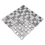 Mosaikfliese Quadrat Crystal Mix XAM A441 (32,7 x 30,2 cm, Weiß, Glänzend)