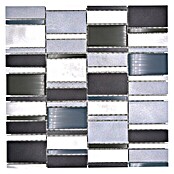 Mosaikfliese Crystal Mix XAM A821 (30,1 x 30,1 cm, Alu/Crystal/Blau, Matt)