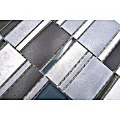 Mosaikfliese Crystal Mix XAM A821 (30,1 x 30,1 cm, Alu/Crystal/Blau, Matt)