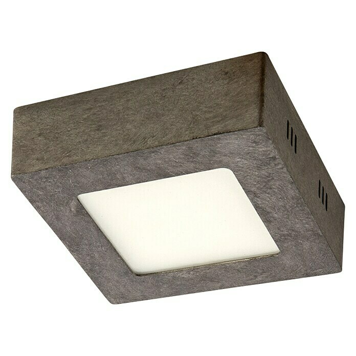 Home Sweet Home LED-Deckenleuchte Ska (6 W, L x B x H: 12 x 12 x 4 cm, Burned Metall, Warmweiß) | BAUHAUS