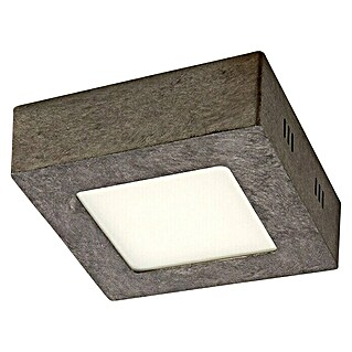 Home Sweet Home LED-Deckenleuchte Ska (6 W, L x B x H: 12 x 12 x 4 cm, Burned Metall, Warmweiß)