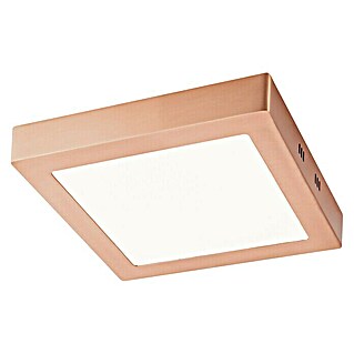 Home Sweet Home LED-Deckenleuchte Ska (15 W, L x B x H: 22,5 x 22,5 x 4 cm, Kupfer, Warmweiß)