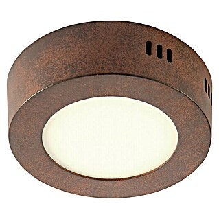 Home Sweet Home LED-Deckenleuchte rund Ska (6 W, Ø x H: 120 mm x 4 cm, Rost, Warmweiß)