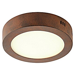 Home Sweet Home LED-Deckenleuchte rund Ska (12 W, Ø x H: 170 mm x 4 cm, Rost, Warmweiß)