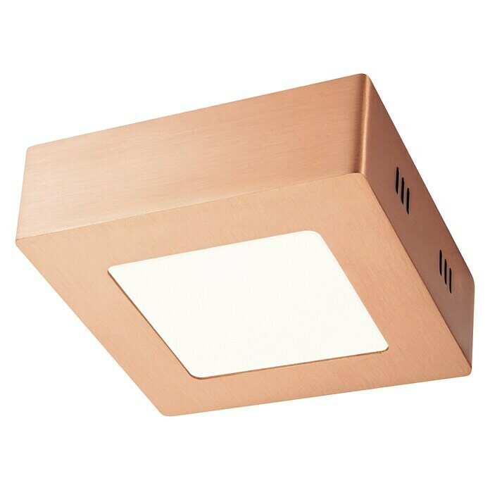 Home Sweet Home LED-Deckenleuchte Ska (6 W, L x B x H: 12 x 12 x 4 cm, Kupfer, Warmweiß) | BAUHAUS