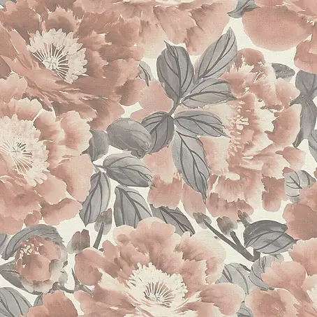 Rasch Kimono Vliestapete Blumen