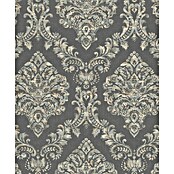 Rasch Saphira Vliestapete Rokoko-Ornament (Dunkelgrau, Ornament, 10,05 x 0,53 m) | BAUHAUS