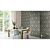 Rasch Saphira Vliestapete Rokoko-Ornament (Dunkelgrau, Ornament, 10,05 x 0,53 m) | BAUHAUS