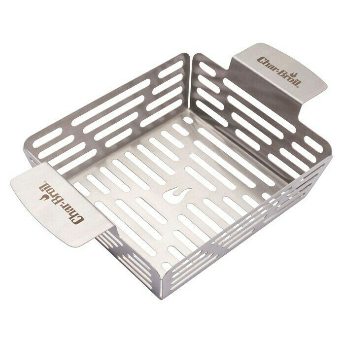 Char-Broil Grillkorb Grill+ (Edelstahl, L x B x H: 16,3 x 24,9 x 5,5 cm)