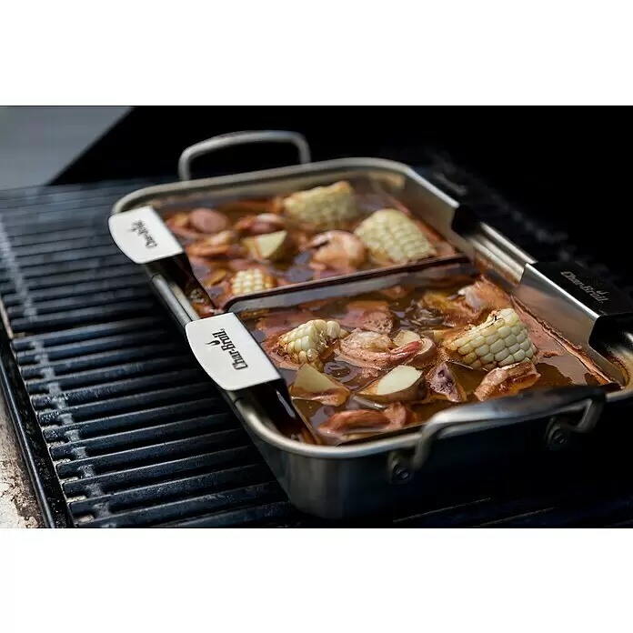 Char-Broil Grillkorb Grill+ - Edelstahl, L x B x H: 16,3 x 24,9 x 5,5 cm - Anwendungsbeispiel