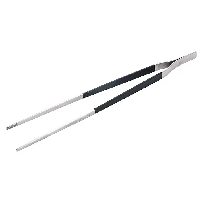 Char-Broil Grillbesteck - Länge: 36,5 cm - Schwarze und silberne Küchenpinzette, ideal zum präzisen Greifen und Servieren von Speisen mit Stil in der Küche.