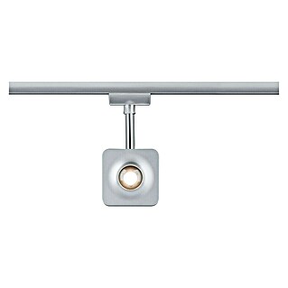 Paulmann URail Foco LED para riel Cubo (8 W, Cromado mate, L x An x Al: 4,7 x 7,7 x 16,5 cm)