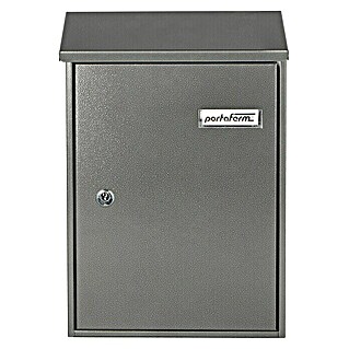 Portaferm Zidni poštanski sandučić PM 33 (D x Š x V: 9,2 x 27 x 37 cm, Crne boje, Čelik)
