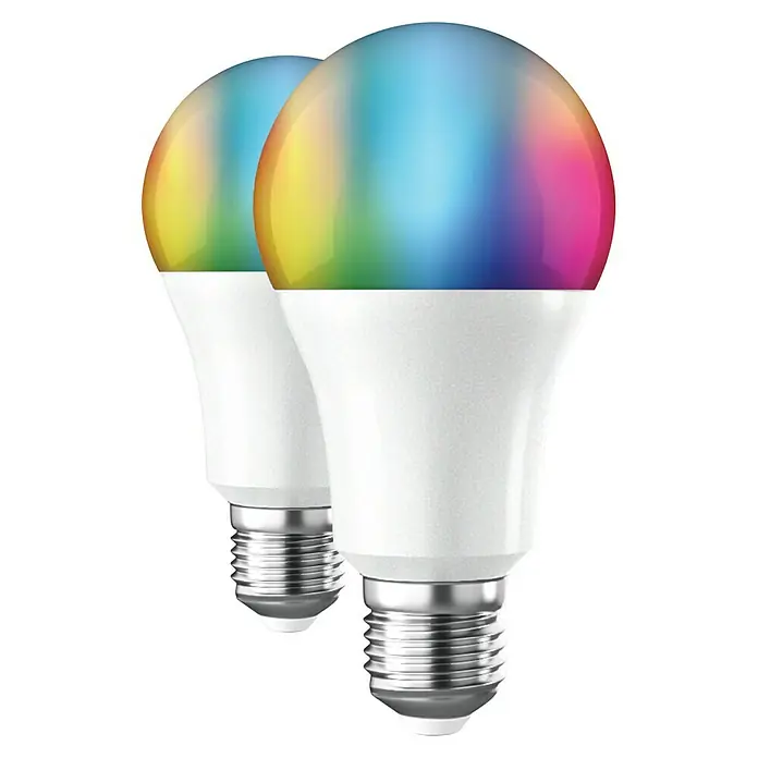 Bombilla LED inteligente pack + enchufe - E27, Color de luz: Blanco frío, Redonda - Bombillas LED inteligentes con cambio de color, ideales para iluminación moderna y creación de ambiente en tu hogar.