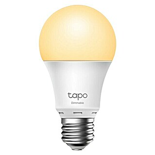 TP-Link Bombilla LED inteligente Tapo (E27, Blanco cálido, Capacidad de atenuación: Intensidad regulable, Redonda)