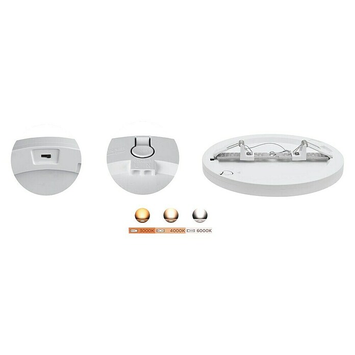 Muvit Plafón LED redondo WIFI (30 W, Blanco) | BAUHAUS