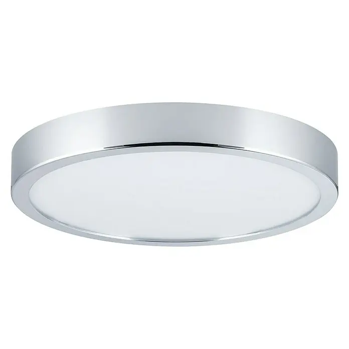 Paulmann LED-Deckenleuchte rund Aviar - 20 W, Ø x H: 300 mm x 6,2 cm, Chrom - Moderne Deckenleuchte mit Chromrand und weißem Diffusor für eine gleichmäßige Ausleuchtung. Stilvolle Beleuchtung für jeden Raum.