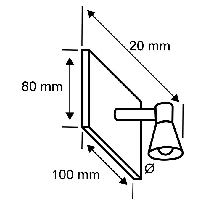 Paulmann Solarna vanjska zidna LED svjetiljka (0,05 W, Crna, Š x V: 10 x 8 cm)