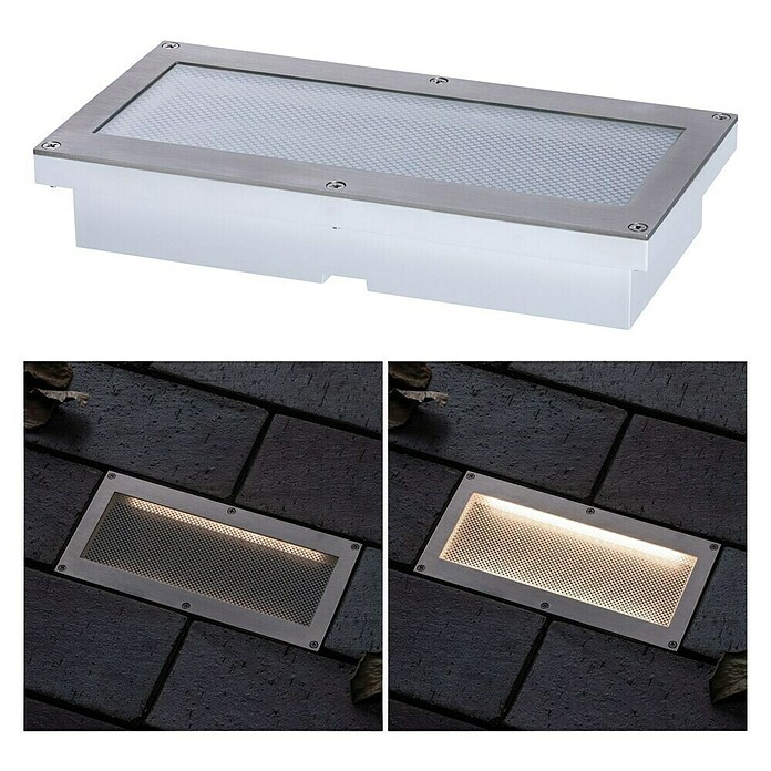Paulmann Vgradna talna svetilka Aron  (1,5 W, Bele barve, Do x Š: 10 x 20 cm) | 3092 - Einbauleuchten aussen | CAJA - Outdoorleuchten Hochvolt | CAJ - Outdoorleuchten | CA - Beleuchtung | C - Elektro | BAUHAUS