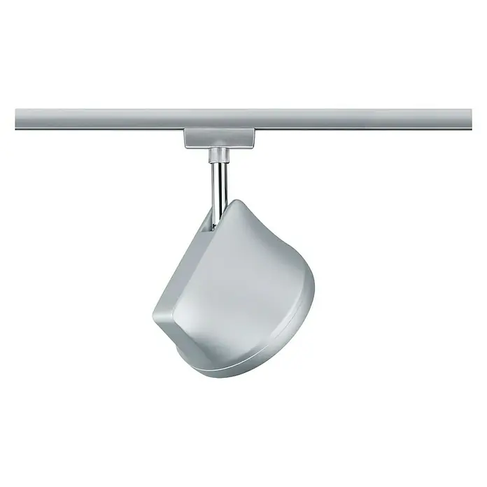Paulmann URail Foco LED para riel Arena - L x An x Al: 7,8 x 12,3 x 19,1 cm, Cromo, 15 W - Una elegante luz de riel plateada. El moderno accesorio está montado en un riel metálico, perfecto para la iluminación de ambientes.