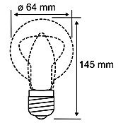 Paulmann LED svjetiljka (1 kom, E27, 6 W, Topla bijela, Može se prigušiti)