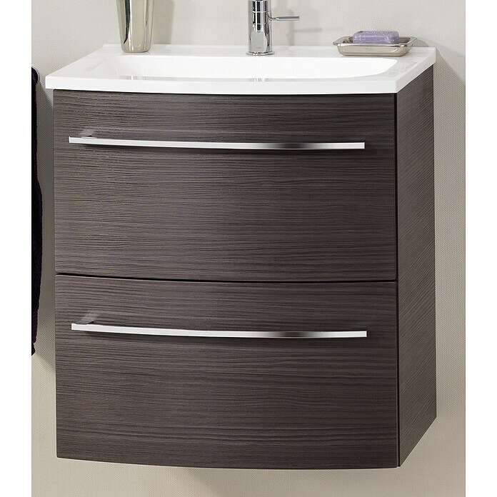 Camargue Swing Waschtischunterschrank (44 x 60 x 63 cm, Darkoak, Matt)