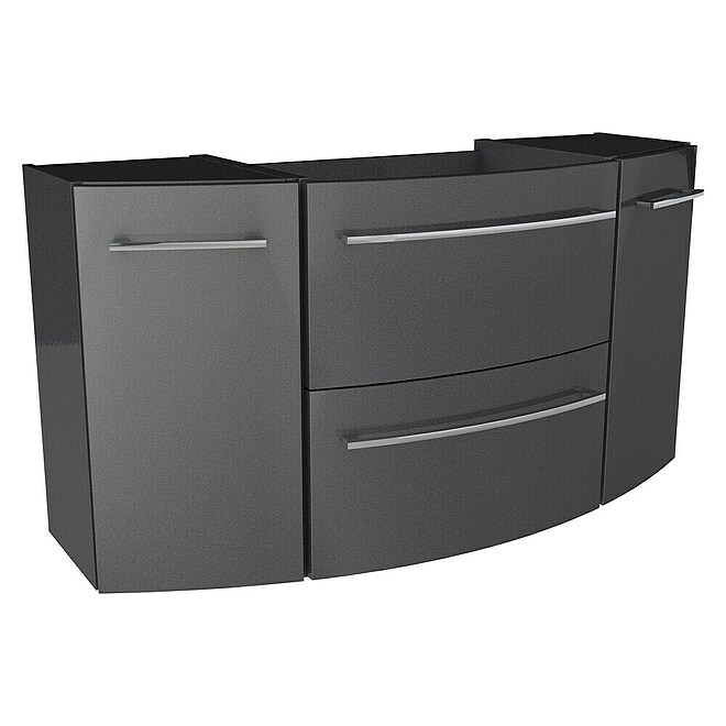 Camargue Swing Waschtischunterschrank  (119,2 x 44,1 x 63 cm, Grafit)