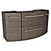 Camargue Swing Waschtischunterschrank (44 x 120 x 63 cm, Eiche Maron, Matt)