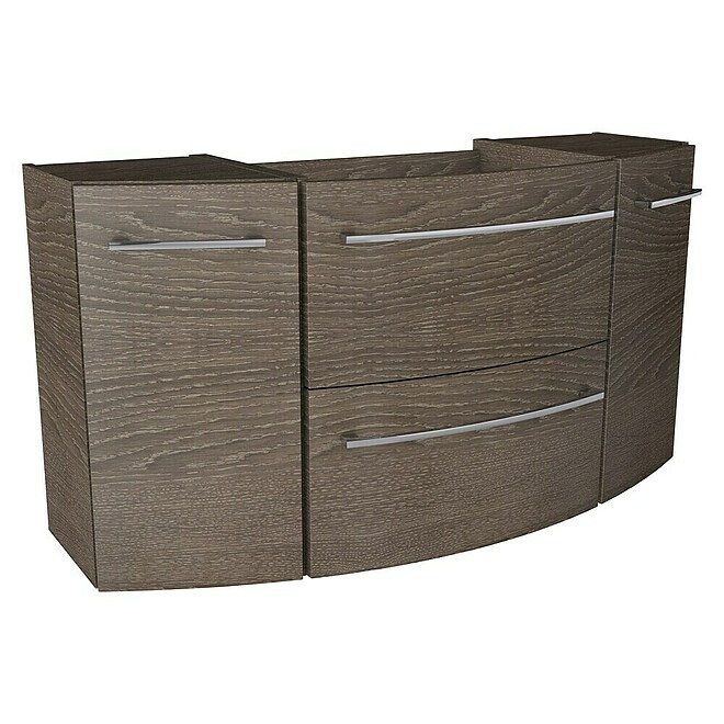 Camargue Swing Waschtischunterschrank  (119,2 x 44,1 x 63 cm, Eiche Maron)