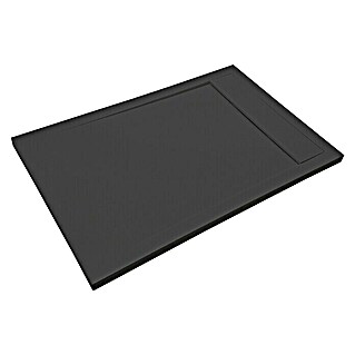 Camargue Manhattan Douchebak (l x b: 120 x 90 cm, Zwart)