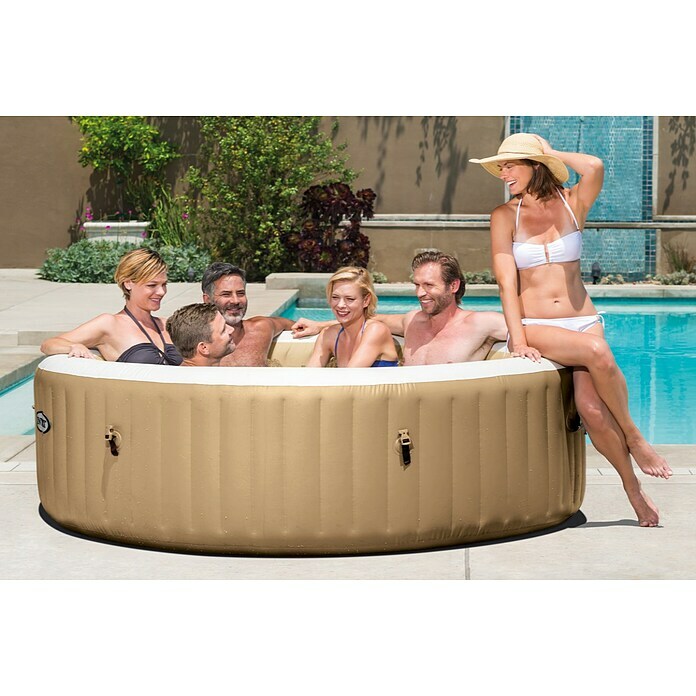 Intex Pure Spa Außen-Whirlpool 85 Bubble MassageØ x H: 216 x 71 cm, 1.098 l, Geeignet für: 6 Erwachsene Use Shot