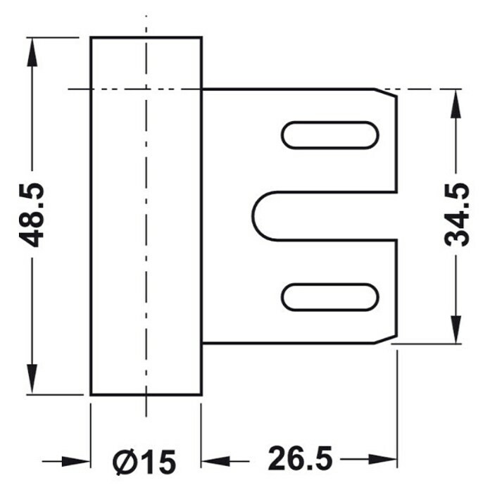 Rahmenteil V 8000 WF (Geeignet für: Gefälzte & ungefälzte Türen an Stahlzargen) | BAUHAUS