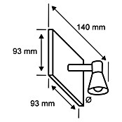 Paulmann LED svjetiljka za ogledala (4 W, Krom, D x Š x V: 14 x 9,3 x 9,3 cm)