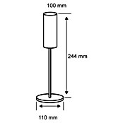 Paulmann Lámpara de sobremesa (20 W, Humo, Altura: 24,4 cm)