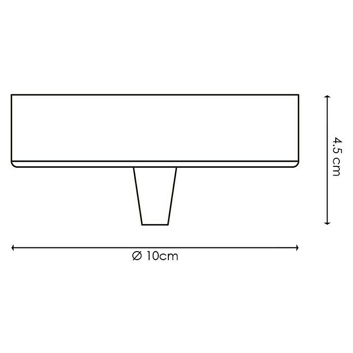 Home Sweet Home Lampenbaldachin1-fach, Schwarz, Metall Sketch