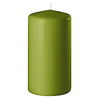 Stumpenkerze Safe (Ø x H: 8 x 15 cm, Olive)