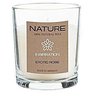 Duftkerze Sences of Nature (Im Glas, Exotic Rose, Ø x H: 7 x 8,5 cm)