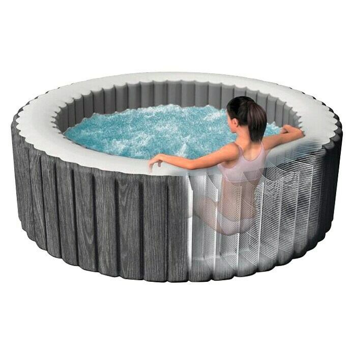 Intex Pure Spa Außen-Whirlpool Greywood DeluxeØ x H: 216 x 71 cm, 1.098 l, Geeignet für: 6 Erwachsene Use Shot