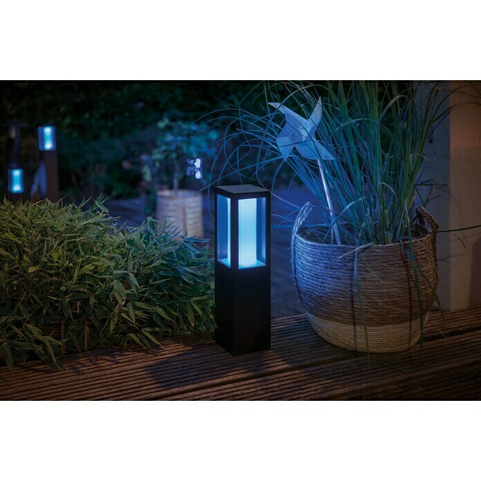 Philips Hue Led-sokkellamp (2 lampen, 8 W, Lichtkleur: Bont, IP44)