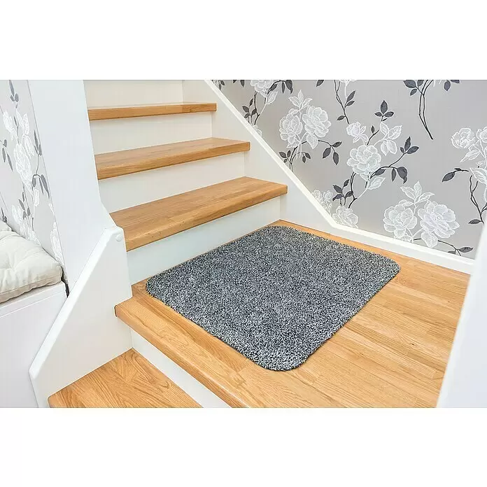 Astra Fußmatte Entra SaugaktivUni, Anthrazit, 60 x 75 cm, Material Nutzschicht: 100 % Baumwolle