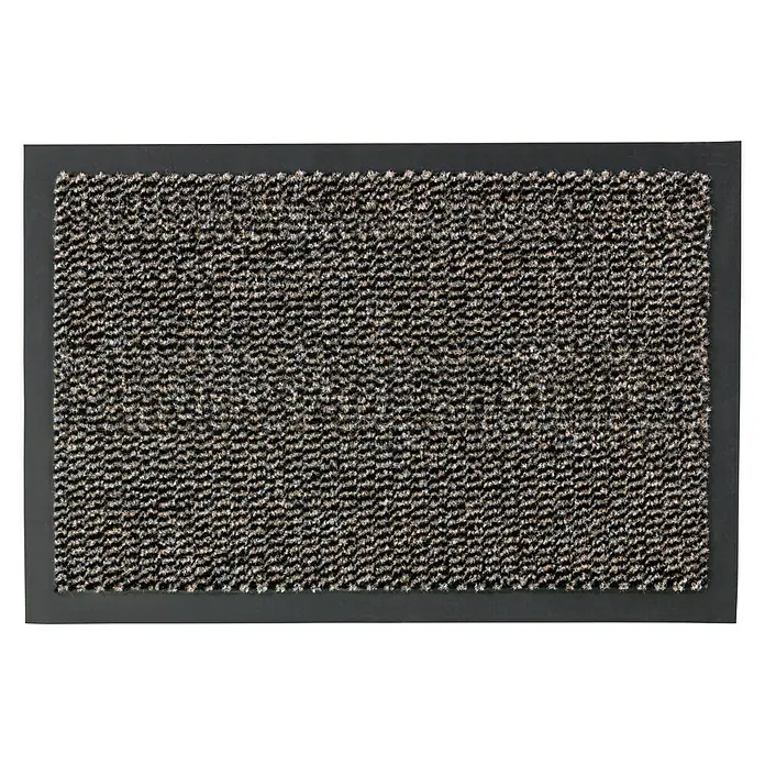 Astra Schmutzfangmatte Achat - Braun, 40 x 60 cm, Material Nutzschicht: 100 % Polypropylen - Schmutzfangmatte mit dunklem Rahmen, ideal für den Eingangsbereich, robust und stilvoll. Sie hält Schmutz fern und ist ein Blickfang.