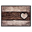 Astra Sauberlaufmatte Pure & Soft (L x B: 50 x 70 cm, Holzherz, Beige/Braun) | BAUHAUS