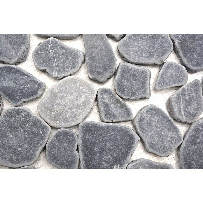 Mosaikfliese Kiesel XKS 402 (31,5 x 31,5 cm, Schwarz, Matt) | BAUHAUS