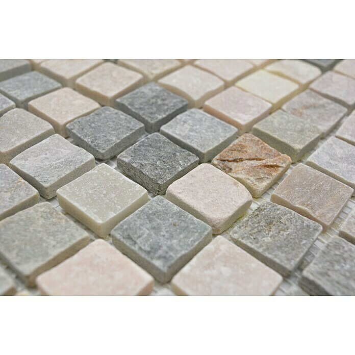 Mosaikfliese Quadrat XQM 10XS (30,5 x 30,5 cm, Beige/Grau, Matt)