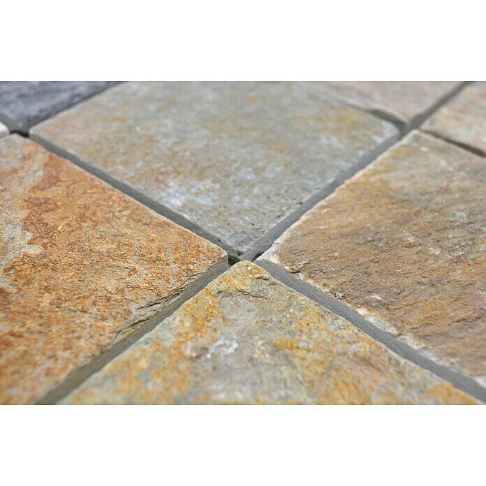 Mosaikfliese Brick XQM 100L29,8 x 29,8 cm, Beige/Grau, Matt Detail Shot