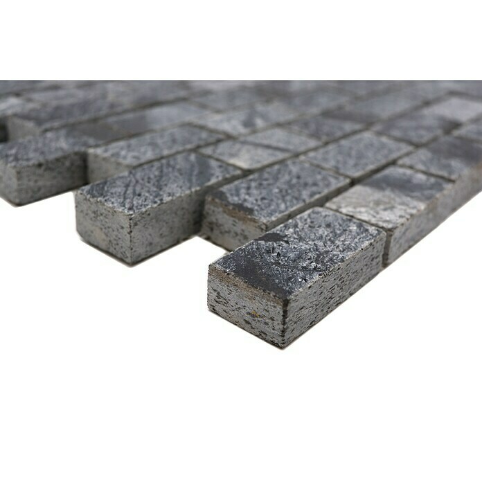 Mosaikfliese Brick XMI 117 (30,5 x 32,5 cm, Silbergrau, Poliert)